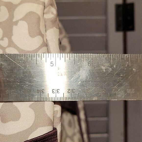 Thirty-One Camera/ Diaper Bag Animal Print Sling Backpack with Embroidered 'S' - Picture 7 of 12